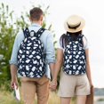 thumbnail image 6 of Lsque Swan Pattern Canvas Daypack, Durable Backpack, High-quality Versatile Backpack,Vintage Compact Backpack-Small, 6 of 6