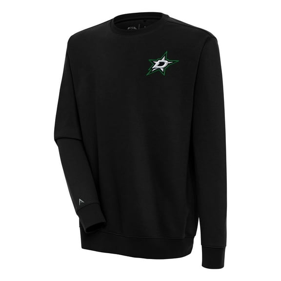 Men's Antigua  Black Dallas Stars Victory Pullover Sweatshirt