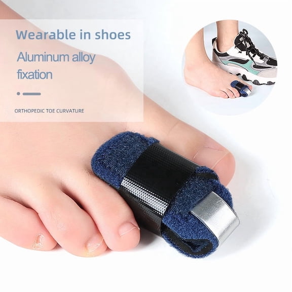 Aluminum Alloy Splint for Finger Toe Joint, Adjustable Fixation Support Brace, 1 Pair,One Size Fits All