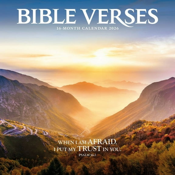 Carousel Calendars, Bible Verses 2026 Wall Calendar
