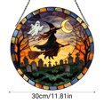 thumbnail image 2 of Fmbmuo Window Halloween Witch-Themed Acrylic Hanging Sign , Party Cute Spooky Wall Suncatcher Hanging Decorations , Front Door for Indoor Outdoor, 2 of 6