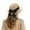 Coffee, variant on Sun Hats for Women, Fashion Back Bowknot Wide Brim Retro Flat Top Panama Boater Straw Hats Vacation Beach Hat Packable, One Size, Khaki