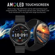 WITHit Deca Smartwatch with AMOLED 1.43 High-Definition Touchscreen Display, Black