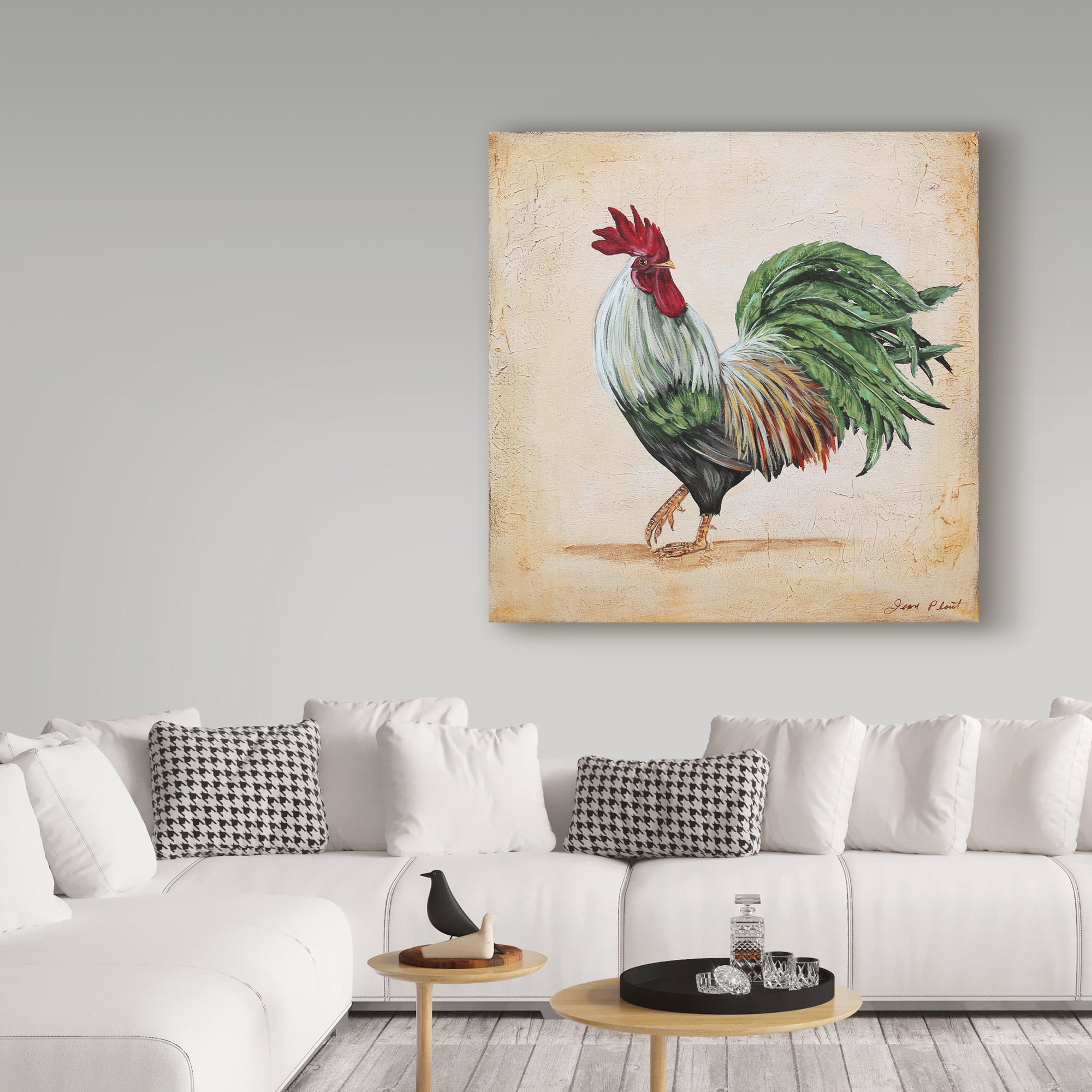 Trademark Fine Art 'Rooster 5' Canvas Art by Jean Plout