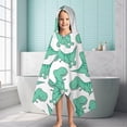 thumbnail image 6 of LightGreen Cartoon Dinosaurs Pattern Hooded Bath Towel，60"x35" for Ages 3 To 12 Kids, Quick Dry Lightweight Soft Microfiber Hood Beach Towel Cover Up for Kids, 6 of 7