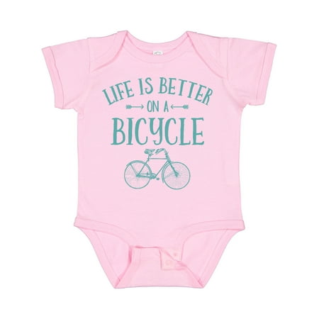 

Inktastic Life s Better on a Bicycle Gift Baby Girl Bodysuit