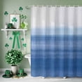 thumbnail image 3 of Shower Curtain, Summer Ocean Blue Gradient Waterproof Shower Curtain Set with Hooks for Bathroom Showers,Stalls and Bathtubs,60x72In Ombre Minimalist Art, 3 of 9