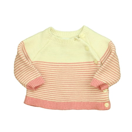 

Pre-owned Gap Girls Pink | White Sweater size: 3-6 Months