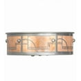 thumbnail image 6 of Meyda Tiffany 178159 Revival Deco 2 Light 12" Wide Semi-Flush Drum Ceiling Fixture -, 6 of 7