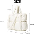 thumbnail image 2 of LinYooLi Puffer Tote Bag, Soft Puffy Bags for Women Light Winter Down Cotton Padded Quilted Tote Bag Shoulder Handbag Purse, 2 of 7
