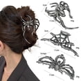 thumbnail image 2 of PPgejGEK Gothic Spider Skull Hair Clips Large Skeleton Shape Metal Jaw Claw for Women Halloween Hair Accessories Party Cosplay Decor, 2 of 4