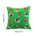 thumbnail image 2 of PEONAVET Christmas Pillow Christmas Throw Pillows Peppermint Pillows Red and White Christmas Decorations Cute Plush Pillow Christmas Decorative Cushion Cover, 2 of 5