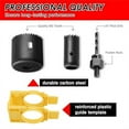 thumbnail image 3 of Door Lock Installation Kit,Door Hole Drilling Kit for Wood Door,Door Lock Hole Saw Door Knob Installation Kit Yellow, 3 of 10