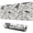 Dinosaurs Jurassic Text, variant on Long Mouse Pads for Desk,Dinosaurs Jurassic Text Pattern Desk Mats on Top Of Desks, Desk Mouse Pad Extra Large with 3mm Non-Slip Base and Stitched Edge for Gaming,Office,Work,Home 31.5"x11.8"