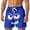 #02-Blue, variant on Men's Summer Shorts Sport Leisure Beach Men's Shorts Funny Print Men's Shorts with Elastic Drawstring Summer Shorts Loose Comfortable Leisure Shorts Breathable Lightweight Sports Shorts