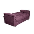 thumbnail image 4 of Sofá Cama de velvet Morado Makora Modelo Mercury Varias Posiciones, 4 of 6