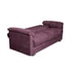 thumbnail image 4 of Sofá Cama de velvet Morado Makora Modelo Mercury Varias Posiciones, 4 of 6