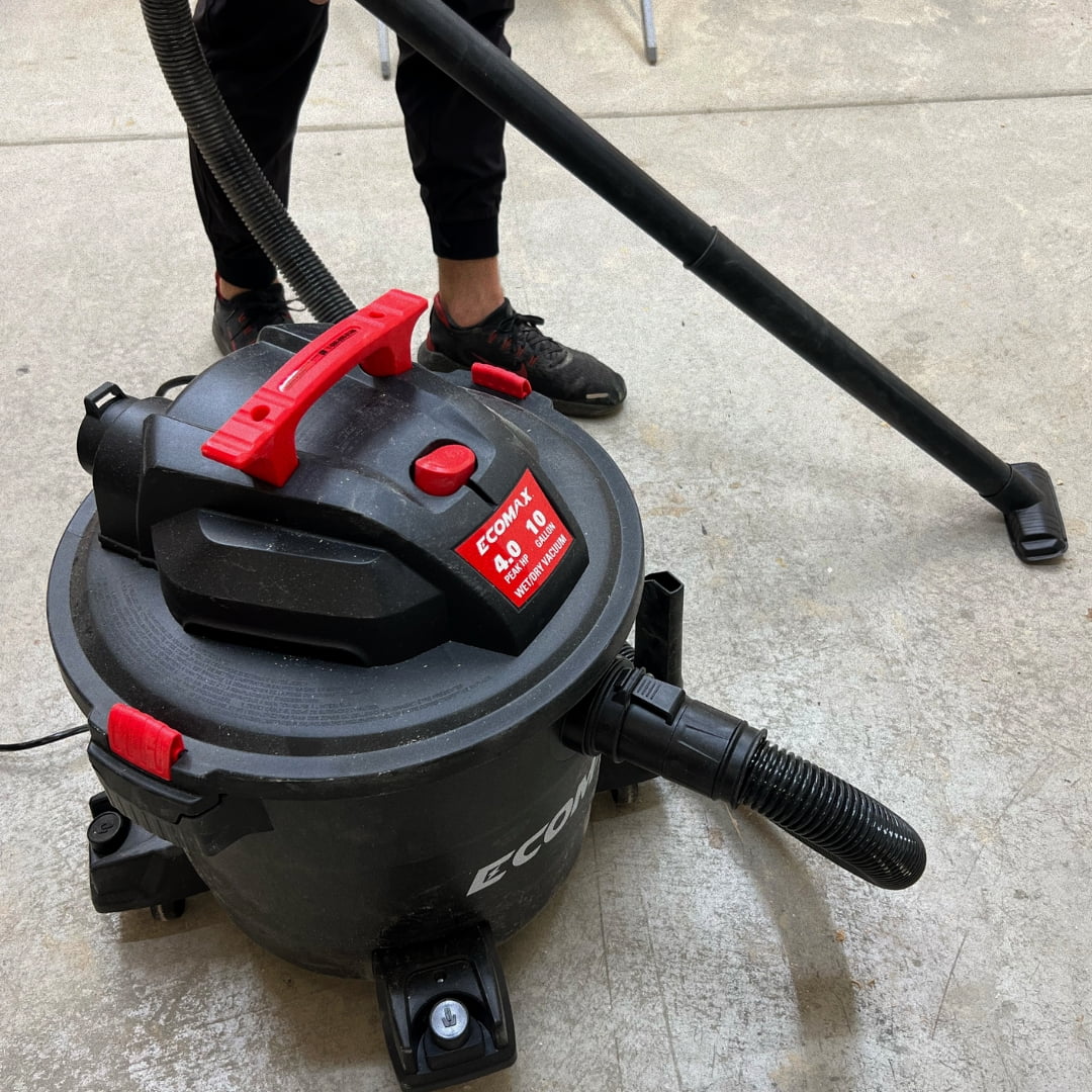 Ecomax EM18191P 10-Gallon 4HP Portable Poly Wet/Dry Vacuum – Powerful Shop & Garage Cleaner with Accessories