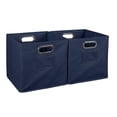 thumbnail image 1 of Niche Ensemble de 2 Bacs en Tissu Pliable Cubo- Bleu, 1 of 1