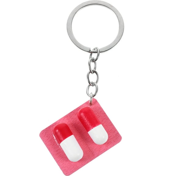 Zehuanyu Key Pendant Bag Hanging Charm Simulation Pill Keychain Decoration Phone Hanging Charm