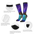 thumbnail image 4 of Saiise Scooby-Doo M Funny Socks Men Women Boys Kids Adults Novelty Graphic Crew Tube Socks Crazy Design Casual Dress Socks for Sports,Running,Travel, 4 of 7