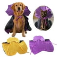 thumbnail image 2 of Happydeer Halloween Pet Cape Costume Adjustable Wizard Cloak Cat Cosplay Apparel Halloween Party Accessories for Small Medium Dogs And Cats (Yellow), 2 of 13