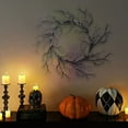 thumbnail image 4 of Darzheoy Halloween Wreaths for Front Door, Halloween Decorations Black Halloween Wreath for Front Door Thanksgiving Christmas Halloween Decor, 4 of 6