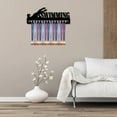 thumbnail image 6 of Swimming Medal Holder Hanger Medals Display Rack Black Metal Iron Medal Shelf Hanger Organizer Medal Stand Frame Wall Mounted Hanging with 20 Hooks for Lanyard Ribbon Swimmers 6x15.7Inch, 6 of 7