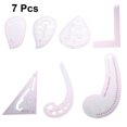 thumbnail image 4 of MasteelfCA 7 in 1 Multipurpose Fashion Ruler Set Design Pattern Making Sewing Tool Grading Ruler, 4 of 7