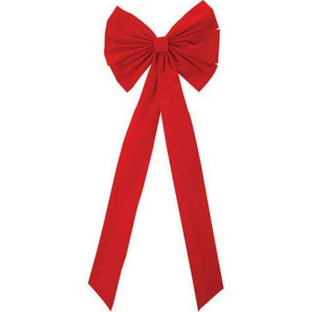 Happy Holidays Wreath - HOLIDAY 46IN RED WREATH BOW