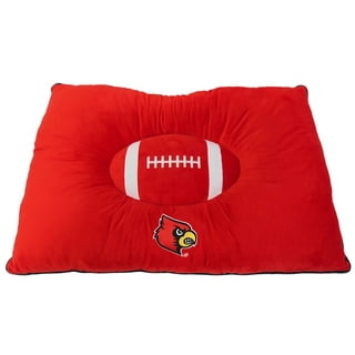 Louisville Cardinals Red/Black 38'' x 25'' x 8'' Large Stadium Oval Dog Bed