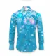 thumbnail image 3 of Camisa de moda para hombre 2024 con solapa de manga larga, estampado de alce, fuegos artificiales, coloridos y transparentes, suaves y cómodas, para hombre, tallas grandes, 3 of 5