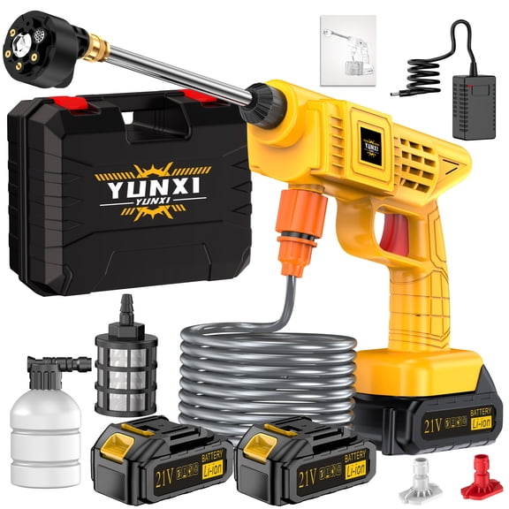 DGB Compact Cordless Pressure Washer Lightweight Battery Powered Rechargeable Handheld High Pressure Spray Gun for Easy Use