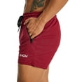 thumbnail image 6 of Gureui Men's Casual Shorts Swim Trunks,Quick Dry Beach Shorts Loose Swimwear Sports Running Shorts Waist Belt with Drawstring, 6 of 9