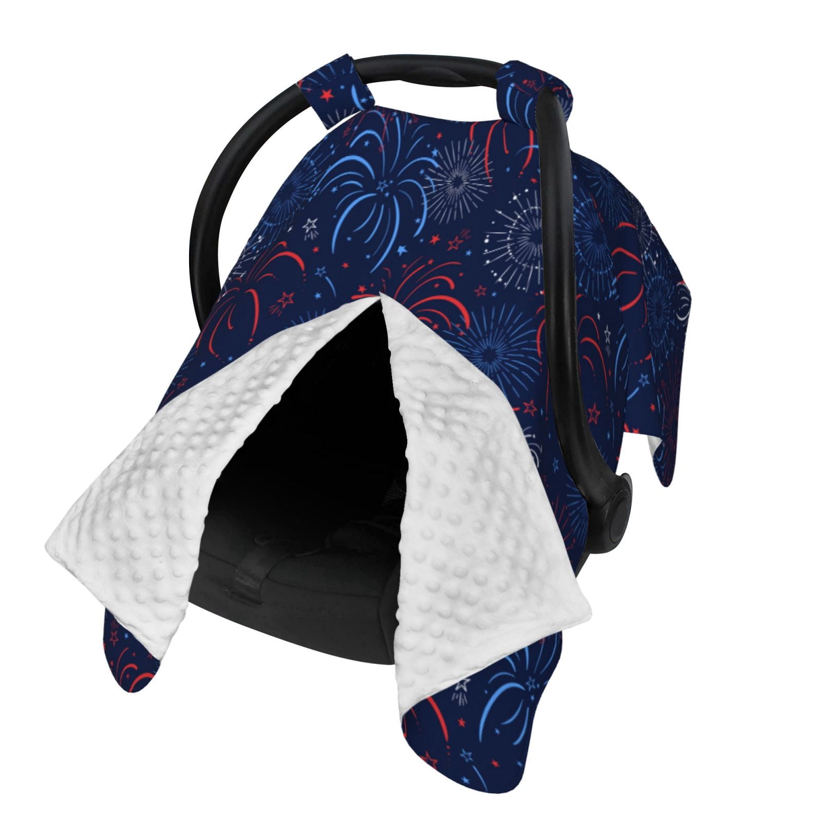 Naloa Firework Baby Car Seat Cover, Breathable Baby Carrier Cover, Multiuse Baby Carrier Cover & Nursing Breastfeeding Cover