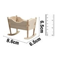 thumbnail image 3 of 1/12 casa de accesorios de fotografía casa de accesorios DIY artesanía cuna juguete muebles de dormitorio juguete para niñas perfke Cuna de casa de muñecas, 3 of 7