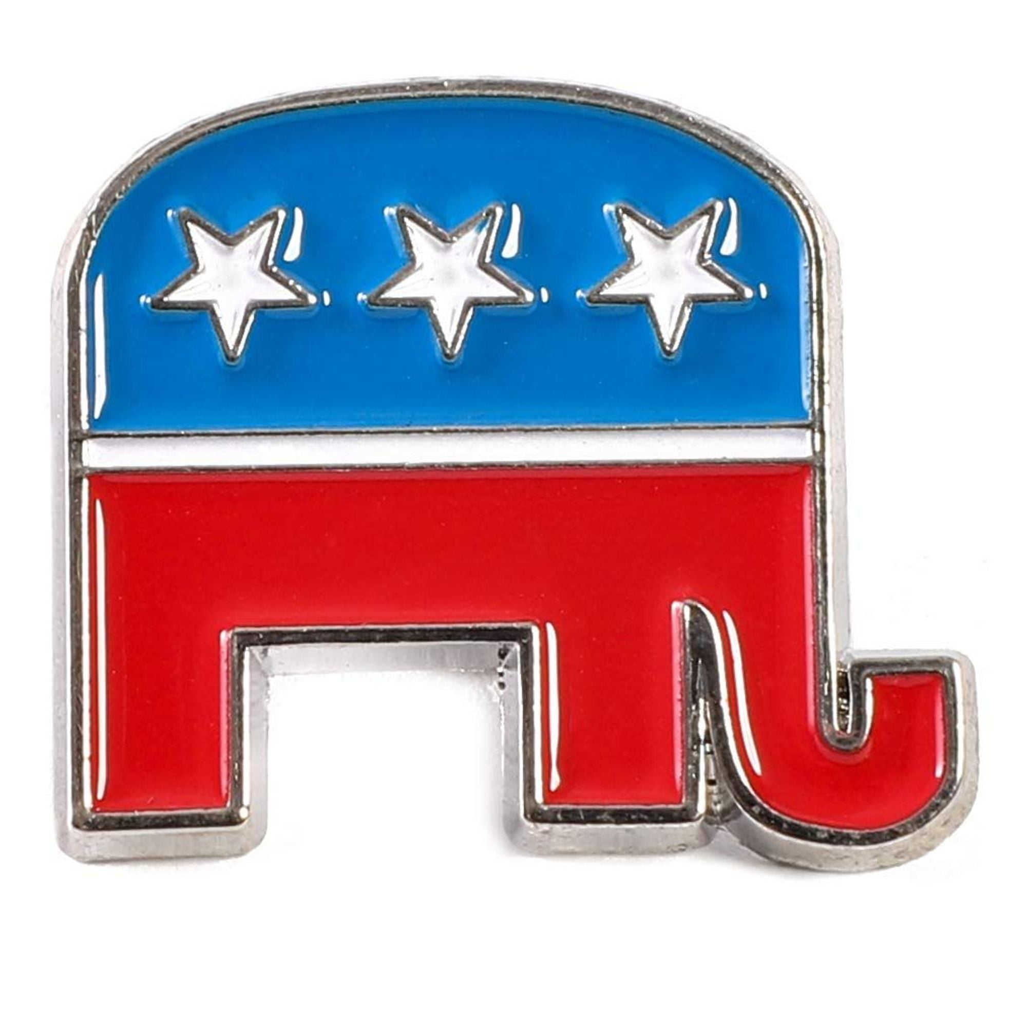 24 Pack Patriotic Political Republican Elephant Lapel Pins (0.8 inches ...