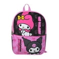 thumbnail image 2 of My Melody & Kuromi Backpack 15" Sanrio Hello Kitty Plain Front, 2 of 5