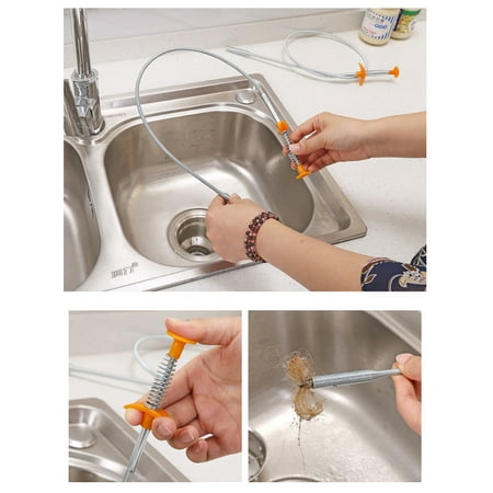 Sewer Drain Cleaning Tool Bendable Sink Overflow Drain Brush For Bathroom Kitchen