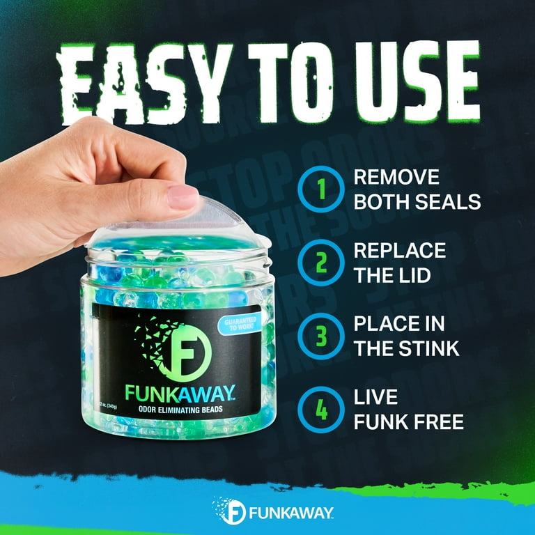 FunkAway Supercharged Odor Eliminating Beads, 12 Ounce