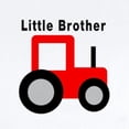 thumbnail image 2 of CafePress - Little Brother Red Tractor Infant Bodysuit - Baby Light Bodysuit, Size Newborn - 24 Months, 2 of 4