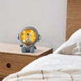 thumbnail image 4 of Estatua creativa de , luz nocturna, modelo de personaje bonito, adornos de caja de dinero, regalos para niños y niñas, decoración de escrito gris plata Macarena Estatua de astronauta de resina, 4 of 8