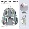thumbnail image 5 of Labrador Dogs with Flowers Backpack for School,Cute School Bag,Schoolbag with Adjustable Shoulder Straps & Padded Back,13.4"x11"x4.7", 5 of 6