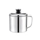 thumbnail image 1 of Cateissary Olla de filtro de aceite de acero inoxidable para restaurante en casa con tapa, colador de grasa para alimentos a prueba de polvo, Cocina y Comedor Pequeña, 1 of 6