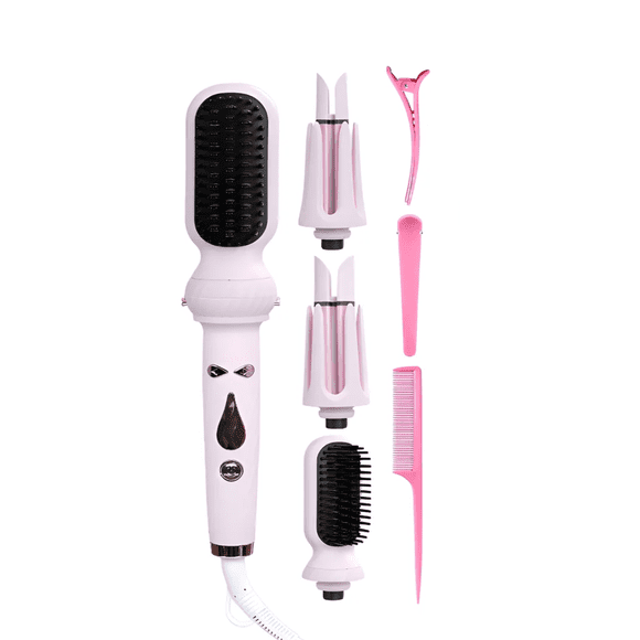 Rizadora Cabello Automatico Cerámica Con Plancha De Cabello Malubero Rosa