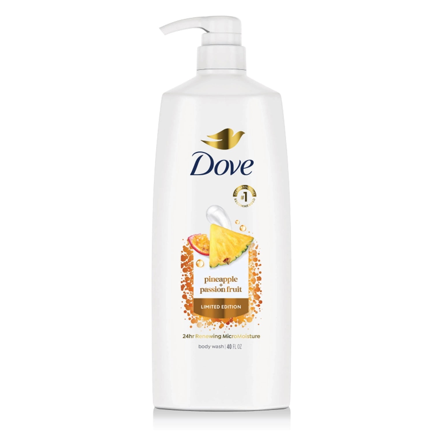 Dove Pineapple & Passion Fruit Body Wash, 40 Fluid Ounce