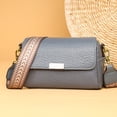 thumbnail image 2 of Bolso de hombro de piel con correa ancha para mujer Bolsos modernos negros para mujer Bolso de mano elegante de tamaño mediano, 2 of 6