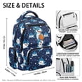 thumbnail image 7 of Yspwyqan Teen Boys Backpack, Basketball Polka Dot Shark 17 Inch Lightweight Laptop Backpack, Multi-Pocket Fits 15.6 Laptop, Casual Daypack for High School Back to School Gifts, 7 of 7