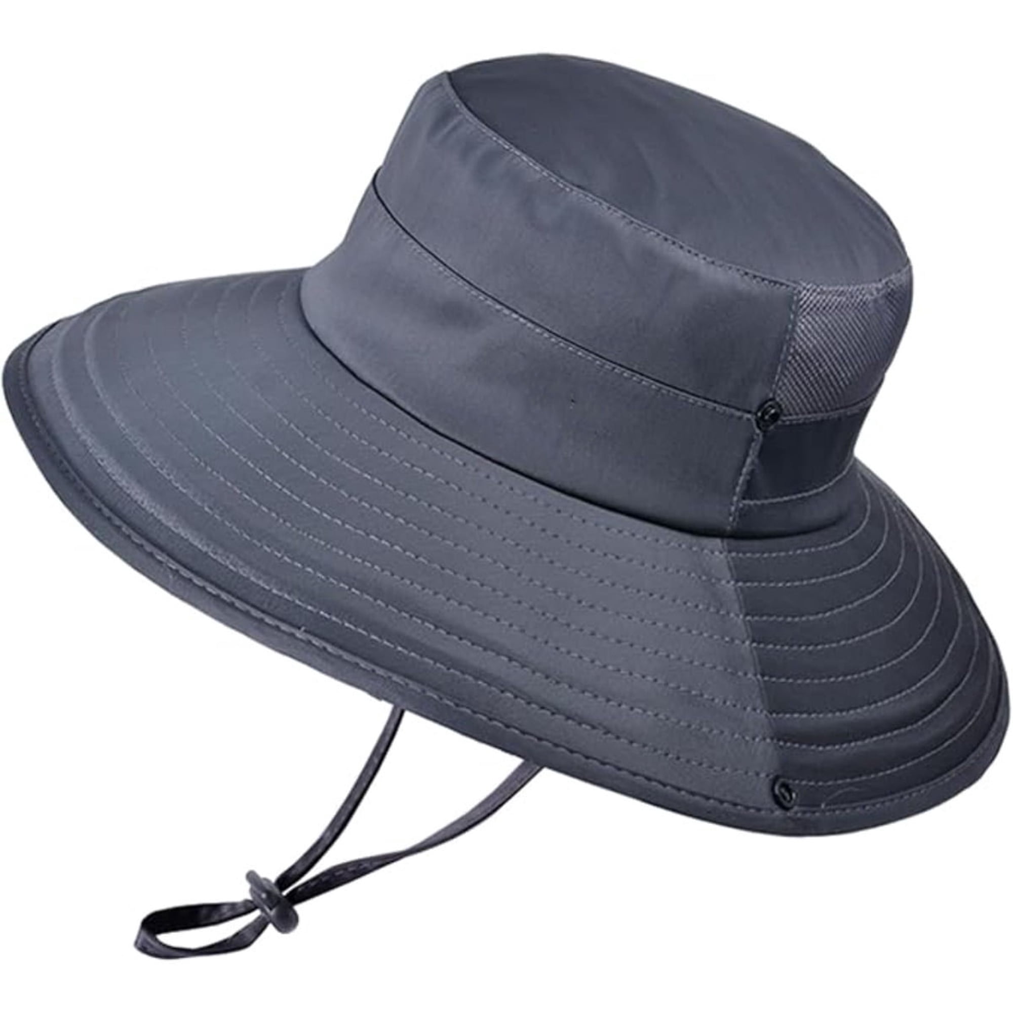 OQRKI 1 Pc Sun Hats For Men UPF 50+ Cooling Bucket Foldable Wide Brim Boonie for Fishing Hiking and Beach Sun Protection boonie hats for men (Deep Grey)