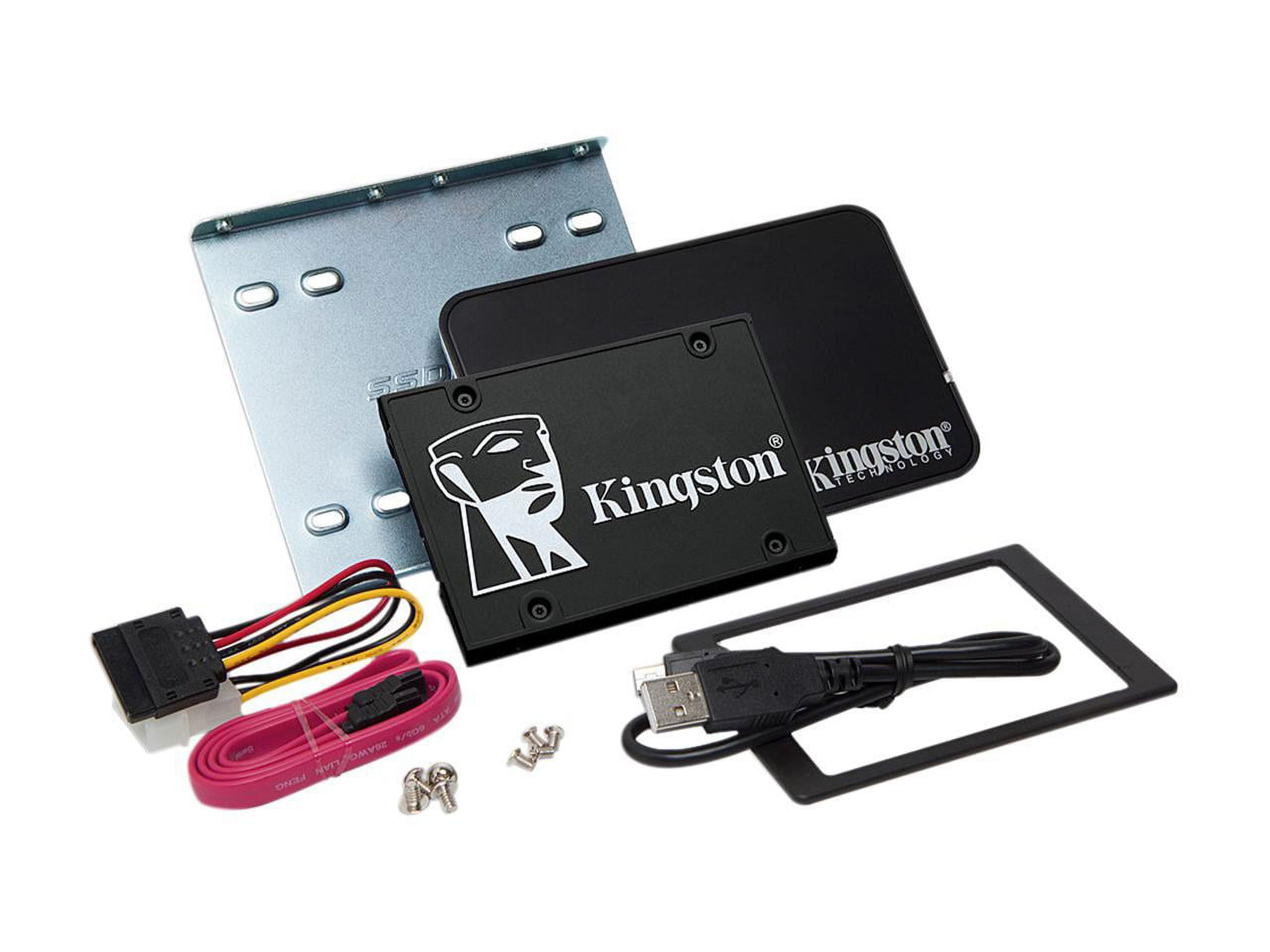 Kingston KC600 512 GB Solid State Drive - 2.5" Internal - SATA (SATA/600) - Desktop PC, Notebook Device Supported - 300 TB TBW - 550 MB/s Maximum Read Transfer Rate - 256-bit AES-XTS Encryption Sta...
